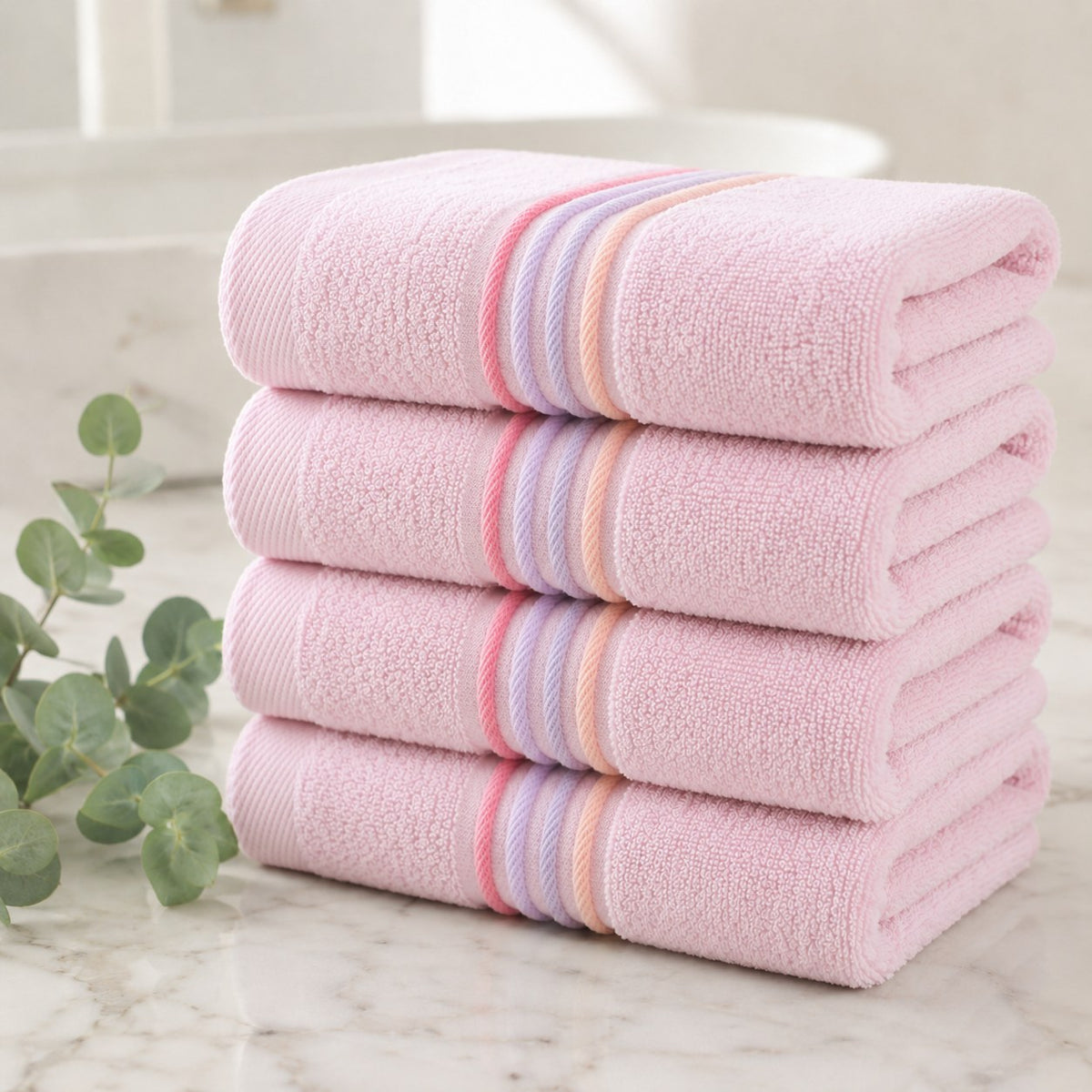 Soft Cotton Hand & Face Towel Set — Super Absorbent Everyday Towels