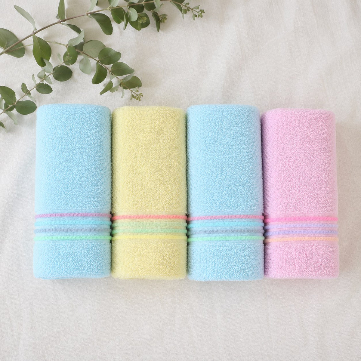 Soft Cotton Hand & Face Towel Set — Super Absorbent Everyday Towels
