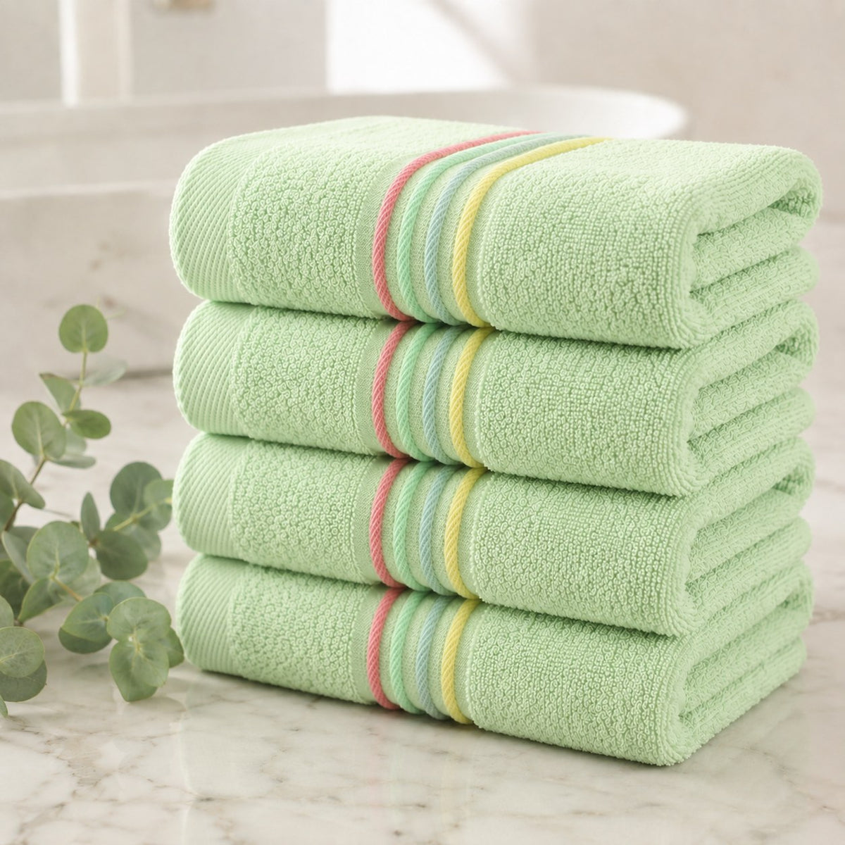 Soft Cotton Hand & Face Towel Set — Super Absorbent Everyday Towels
